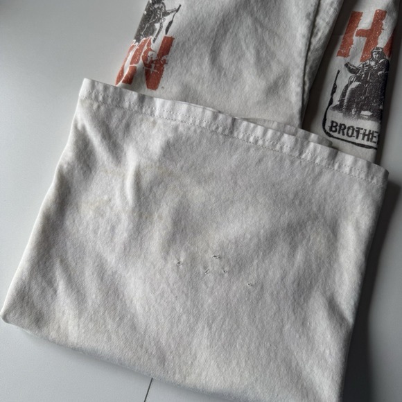 Harley-Davidson Brotherhood Motorcycles T Shirt 2X Vintage Distressed Y2K - Picture 8 of 8